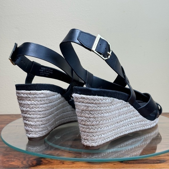 Cole Haan Crystal Women's Leather Wedge Sandals - Picture 15 of 15